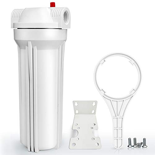 Comparison: Best Inline Water Filter For Well Water 5 SimPure Whole House Water Filter Housing, Inline Water Filter for Home, Universal 10 inch Sediment Filter with 3/4 NPT Inlet and Outlet, Heavy Duty Steel Bracket, 4 Screws, Wrench