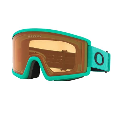 Image of Oakley Target Line MEDIUM /LARGE Ski Goggles for Men for Women | In White, Posideon & Celeste. Bonus kit: cleaning spray, cloth, screwdriver & mirror.