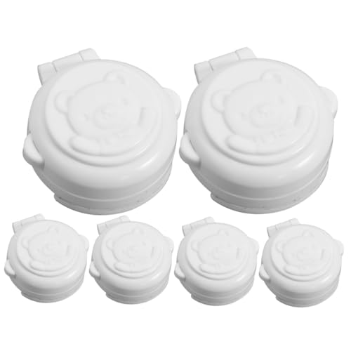 ERINGOGO 6pcs Gas Stove Knob Covers Child Safety Stove Guard Easy Operation One-Key Start Lock
