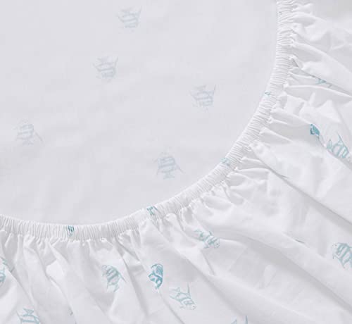Tommy Bahama - Queen Sheets, Cotton Percale Bedding Set, Crisp & Cool, Stylish Home Decor (Angel Fish, Queen) #TOP2