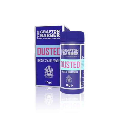 The Grafton Barber Dusted Styling Powder – volumen instantáneo, acabado mate y textura. Polvo capilar ligero para hombre, recomendado por barberías líderes, ideal para aportar elevación