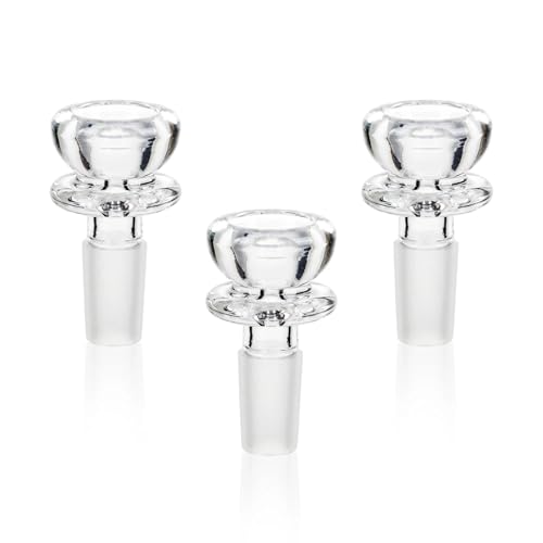 SXQYRD 3pcs 18.8mm Joint Bowl für Glas Bongs Zubehör Bong Bowl Adapter
