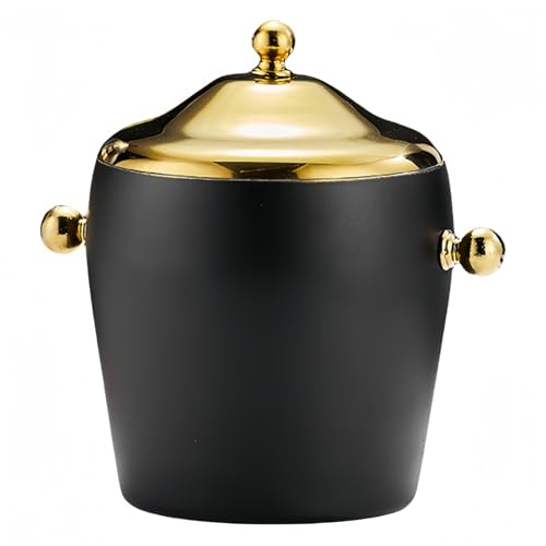 GOTRAFY �X�e�����X���A�C�X�o�P�c �^��f�M ��d�\�� �t�^�t�� �����^�ѕ֗� �V�����p���p ���� ���p KTV �o�[�p�i �X���[ ���C�� �r�[�� �h�����N��p �A�C�X�L���[�u�o�P�c �ۗ�e�� (1.2L�������^�C�v,�u���b�N�S�[���h)