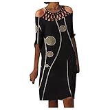 ✿Sommerkleid Damen: Dieses Sommerkleid Damen Lose, Leichtes, Atmungsaktives und Elastisches. Mode, Vintage, Boho und Elegantes design. Aus Weichem stoff, fühlt sich toll auf der Haut und angenehm zu tragen. Dieses Retro Strandkleid Damen Schlichte, Lässige, Elegant und Mode, Passt perfekt zu Jogginghose, Sommerkleid, Cocktailkleid Damen, Sandalen, Hausschuhe, Sonnenbrille, Leggings, Tshirt, Jeans, Armband, Socken, Unterhosen, Jacke, Bluse, Uhr, oder Sneaker.