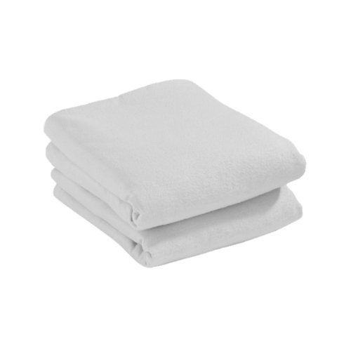 Cuddles Collection 100% Cotton Moses Basket Jersey Fitted Sheets 30 x 73-2 Pack - White
