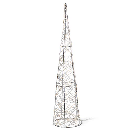 SnowEra LED Decoración Lámpara, iluminación de Navidad de metal, Kegelform, Höhe: 45 cm