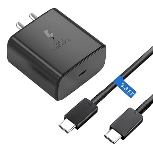 Image of Original Samsung S24, S24 Plus, S24 Ultra 45W Super Fast Charger True 45W Max Charging Adapter with 3.3FT Cable Compatible for S24, S24 Plus, S24 Ultra,S22, S23, S23 Ultra, S23 Plus /M55 5G