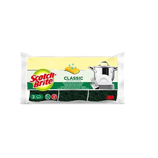 Scotch-Brite skursvamp, klassisk, grön