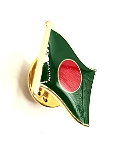 Pin's en métal émaillé avec drapeau du Bangladesh du Bangladesh, Métal