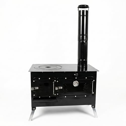 Trailblazer Cookstove – Wood Fired Stovetop with Oven for Off-Grid Living, Camping, RV, Hunting, Prepping, Emergency Heat & Cooking - Image 3