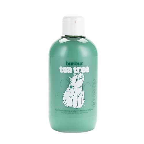 BURBUR - Tea Tree, Haustiershampoo | 400 ML | Veganes Shampoo für Hunde und Katzen | Alle Rassen | Alle Felltypen | Vorbeugend + Relax | Teebaumöl und Grünteeblattextrakt BURBUR - Tea Tree, Haustiershampoo | 400 ML | Veganes Shampoo für Hunde und Katzen | Alle Rassen | Alle Felltypen | Vorbeugend + Relax | Teebaumöl und Grünteeblattextrakt