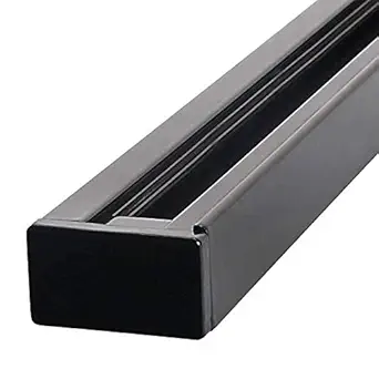 ZOREZA - Rectangular LED Track Lighting | LED Track Lighting Ceiling Spotlight Black Finish Trackline Trackway Lights