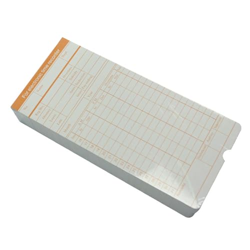 100 Blatt Zeiterfassungskarte für Mitarbeiter Papier