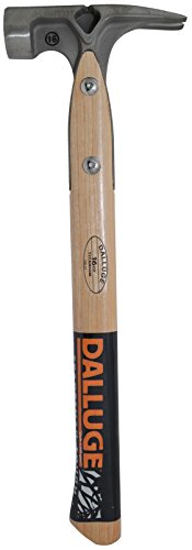 Dalluge 16oz DDT16 Titanium Hammer, Smooth Face with Nailoc Magnetic Nail Holder, Straight Handle