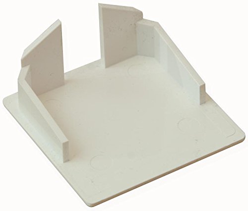 PRO POWER End Cap – 50mm x 50mm, White, 10 Pack | Cable Trunking End Covers for PRO POWER Trunking Systems (CT30/EC)