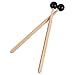 Happyyami Bell Mallets Wood Drum Sticks Wood Tip Drumstick Wood Mallet Percussion Sticks Xylophone Drum Sticks Innovative Non- Slip Drumsticks Fundamental Series Mallets 2Pcs Drum Percussion Mallet