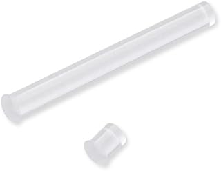 VCC LFB Series 3mm Round Rigid LED Light Pipe with Crush Ribs, Panel Mount, 0.118-Inch/3mm Diameter, 0.125-Inch Length