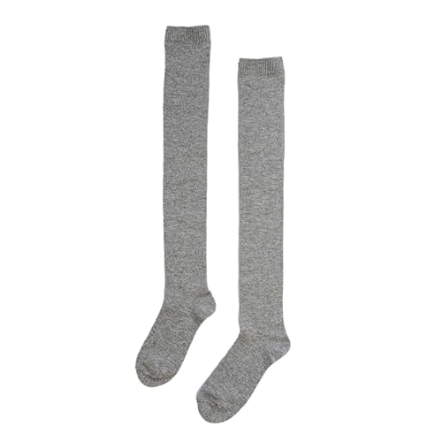 State Cashmere Unisex 100% Pure Cashmere Knee High Ribbed Cuff Socks
