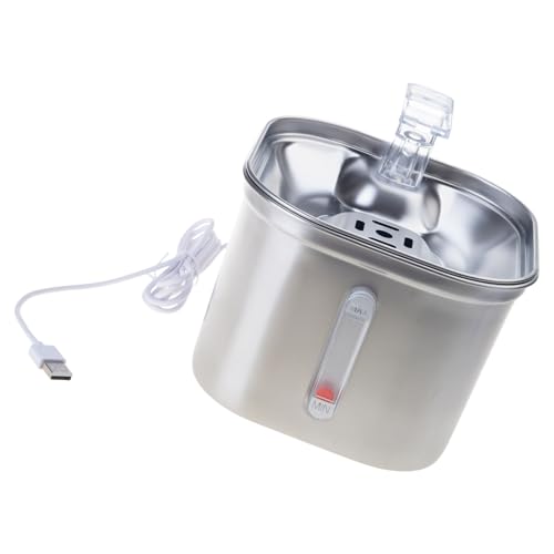 Fuente automática para gatos y perros de acero inoxidable miniatura 4