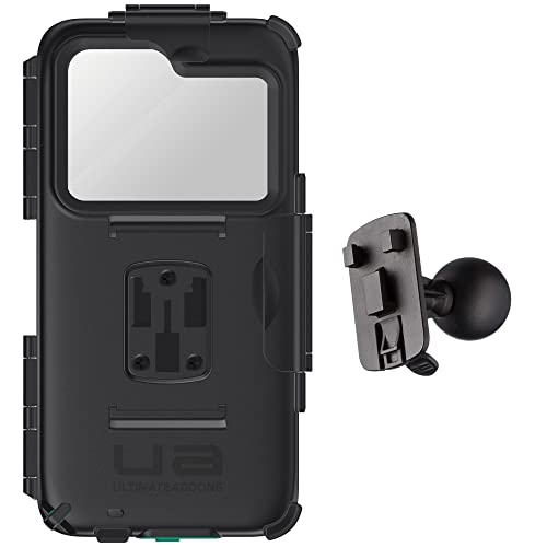 Ultimateaddons Universal Smartphone Slim Tough XXL (168 x 78mm) with Male 3 Prong Adapter Black