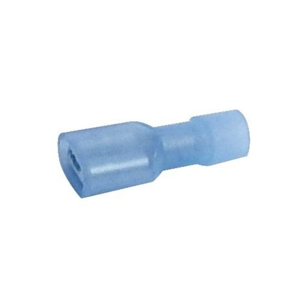 11974 Female Disconnect, Double Crimp, Nylon Fully Insulated, Blue, 16-14 Wire Size, 0.032X0.187 NEMA Tab (200-Pack)