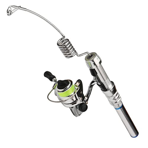 Mini canne sur glace portable en acier pour vos weekends de pêche nature