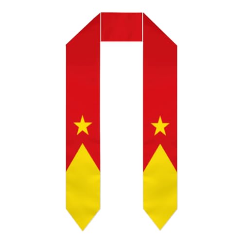 Vintage Tigray Region Tigrie Flag Graduation Stole Shawl Sash for Men Women Unisex Adult Double Sided Lightweight Soft Scarf Class of 2025 Graduate Gift for Study Aboard International Students