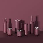 Scanpan TO GO French Press Coffee Maker 1.0L (Persian Red) + 2 Vacuum Cups 350 mL (Persian Red) - 18/8 Food Grade Stainless Steel - Scratch-Free Coating - Dishwasher Safe - Image 5