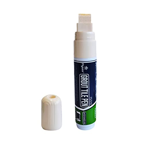 Bolígrafo de lechada para azulejos, reavivador de lechada de molde, restaura las líneas de lechada en baños y cocinas, no material, fácil de usar, contra manchas, color amarillo crema
