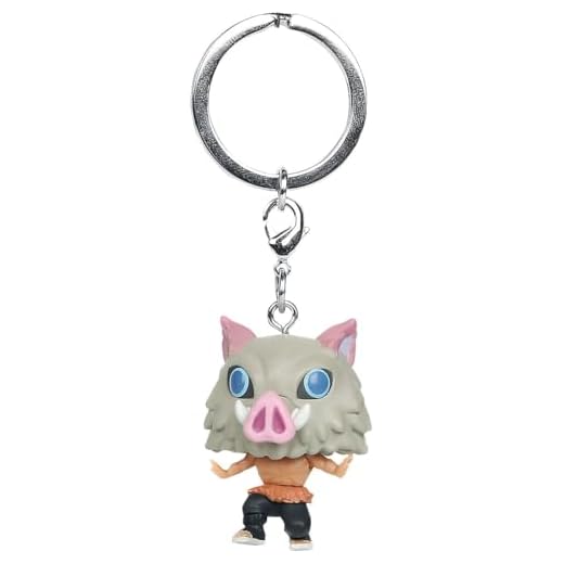 Funko Pop! Keychain: Demon Slayer - 7th Form Inosuke Hashibira - Guardianes de la Noche - Minifigura de Vinilo Coleccionable Llavero Original - Relleno de Calcetines - Idea de Regalo - Anime Fans