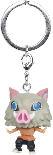 Funko Pop! Keychain: Demon Slayer - 7th Form Inosuke Hashibira - Guardianes de la Noche - Minifigura de Vinilo Coleccionable Llavero Original - Relleno de Calcetines - Idea de Regalo - Anime Fans