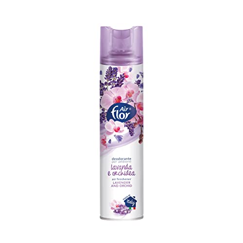 AIR FLOR | Profumatore per Ambienti Spray a Base Acquosa, Lavanda e Orchidea, 300 ml