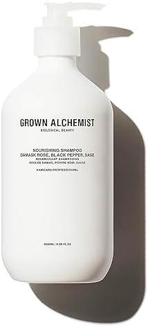 Grown Alchemist Nourishing Shampoo 0.6 - Helps Reduce Appearance of Dry Scalp & Ensures Visibly Healthier Hair - Damask Rose, Black Pepper & Sage (500ml / 16.9oz)
