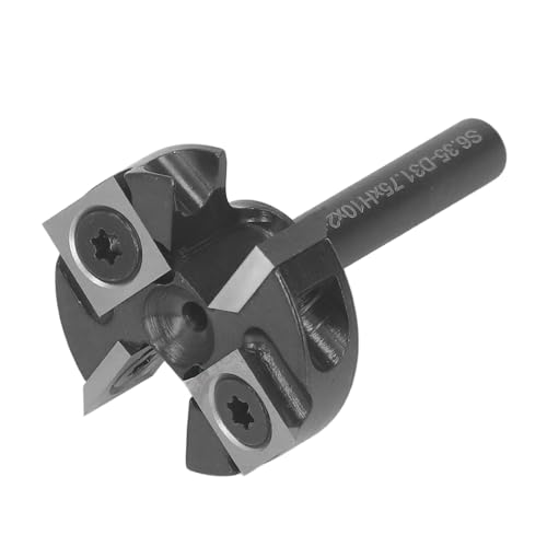 XHTLLO 1/4in Shank Insert Styled Spoilboard Router Bit with 2 Flute Design for Woodworking