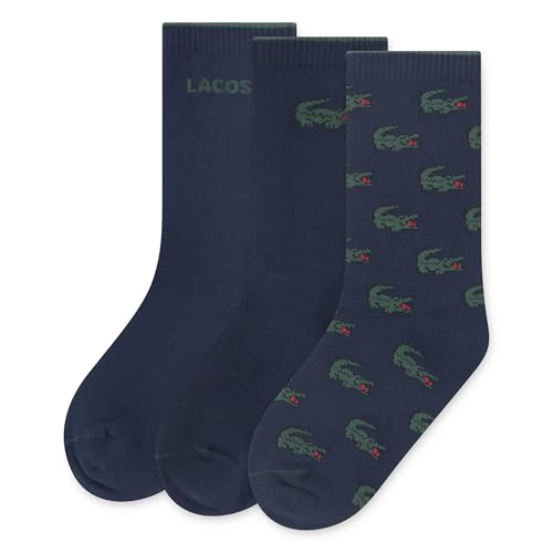 Lacoste Fashion 3-Pack Knit Everyday Socks