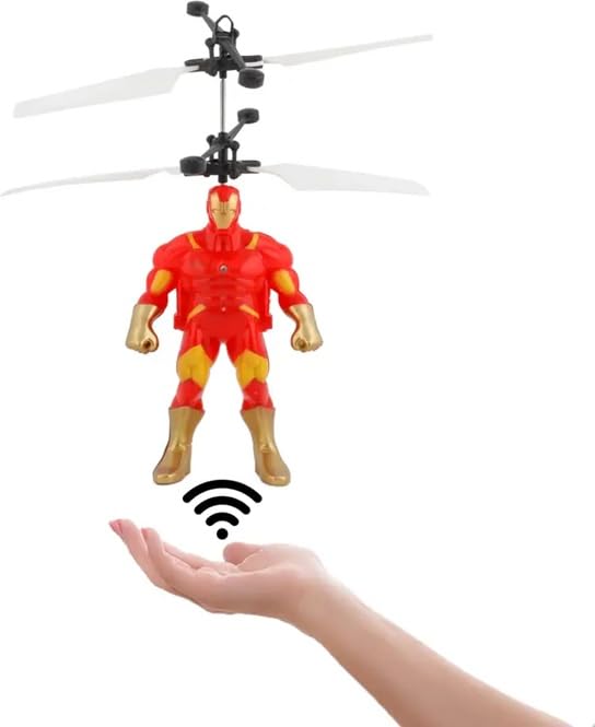 Image of Rechargeable Hand Sensor Control Flying Robot Helicopter Toy for Kids, Boys & Girls | Rechargeable LED Induction Drone for Kids | Infrared Control Flying Toy for 6 + Years kids