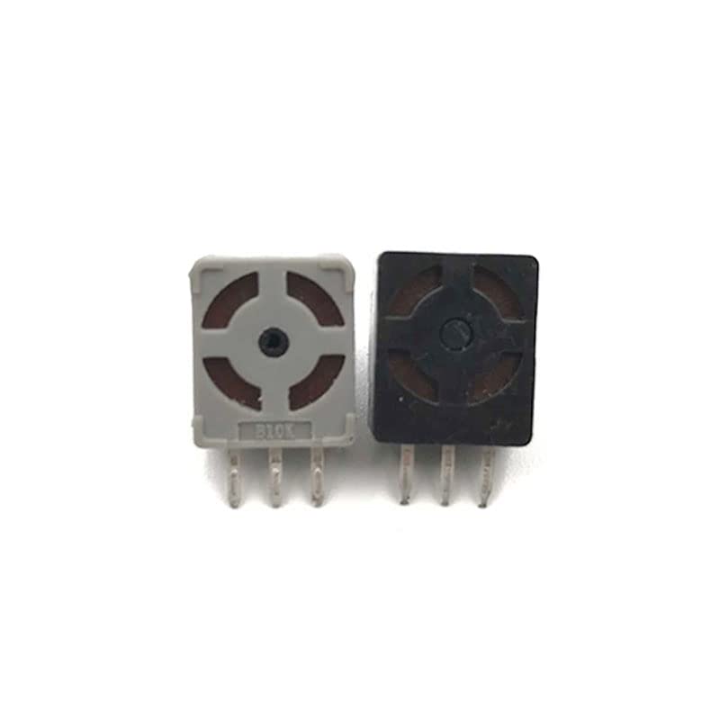 YANHAO [Videospielteile] 2 Stück Schwarz Grau Kunststoff LT RT Knopf Trigger Potentiometer Schalter Ersatz for Xbox 360 Controller [Ersetzen] (Color : Black)