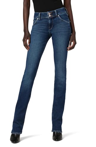 Hudson Women's Beth Mid Rise Baby Bootcut Jean with Back Flap Pockets, Obsess, 23