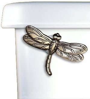 Dragonfly Toilet Flush Handle Front Mount in Satin Pewter Finish