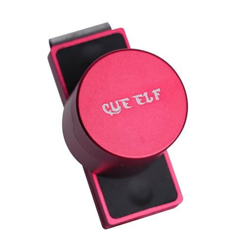 CUEELF Magnetic Pool Chalk Holder, Portable Aluminum Alloy Billiard Chalk Box with Belt Clip & Built-in Hex Wrench, for Most Billiard Chalk (Regular/Square/Round), Snooker & Carom Accessories