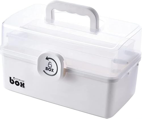 Aaliyahh Boîte à pharmacie à 3 niveaux - Boîte de premiers secours - Portable et pliable...