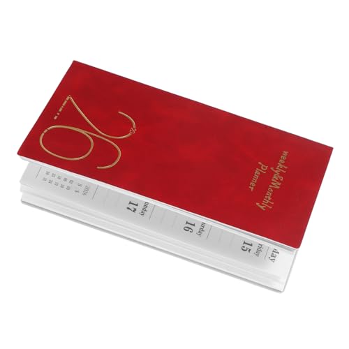 GALPADA Planificador Semanal Portátil Con Notas 2026, Minicuaderno De Bolsillo, Bloc De Notas Para La Gestión Del Tiempo En El Trabajo, Viajes De Negocios, Registro Diario, Uso