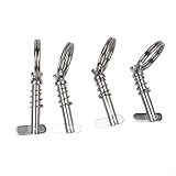 CashMuch Pasadores de resorte de liberación rápida para toldos de barco, acero inoxidable 316 con anillos de tracción para uso marino, paquete de 4