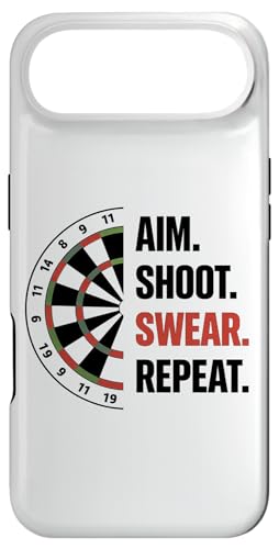 Aim Shoot Swear Repeat Funny Darts Dart Player �X�}�z�P�[�X iPhone Air �p