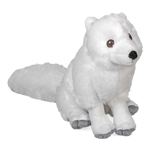 Jouet en peluche Renard Arctique 30 cm idéal pour décorer la chambre de bébé