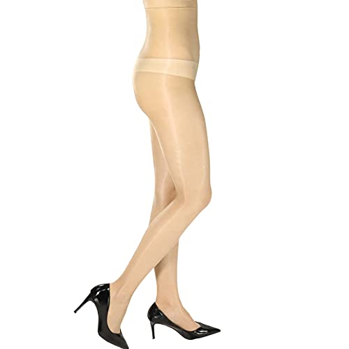 RUIBAVYA 0D Seidige Strumpfhose Für Damen Glatte Ölstrumpfhose Hoher Taille Strumpfhose 0D Ultradünne Nylonstrumpfhose Cover