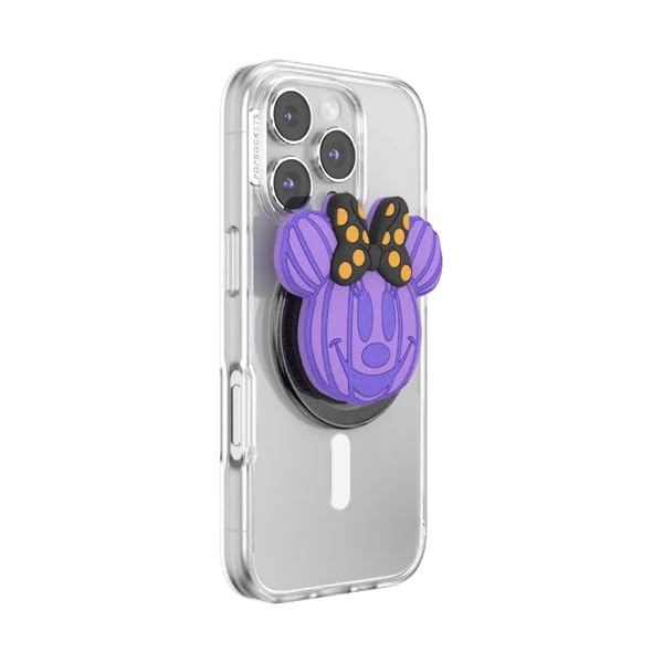 PopSockets Supporto magnetico per telefono MagSafe, Minnie Pumpkin | Rimovibile, per Kindle, Android, iPhone, con magnete, Disney, Topolino, Minnie
