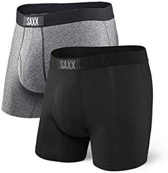SAXX Underwear Co. Men's Underwear with Pouch Ultra Super Soft Boxer Brief Fly 2 Pack