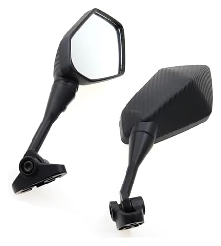 Espejos retrovisores de fibra de carbono para moto Kawasaki Ninja 250R ZX6R y Z800