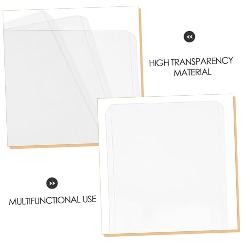 DOITOOL 3pcs Card Holder Sleeves Plastic Id Card Holder Precision Fit for Ids Student Credit Ec Protective Multipurpose Lightweight3